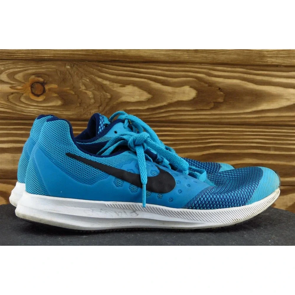 Nike Downshifter 7 Youth Girls Shoes‎ Size 6 M Blue Running Mesh